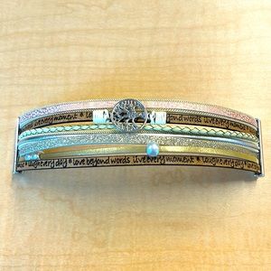 Live Every Moment Bohemian Leather Bracelet With Magnet Clasp